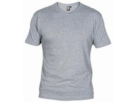 T-shirt col V gris chiné